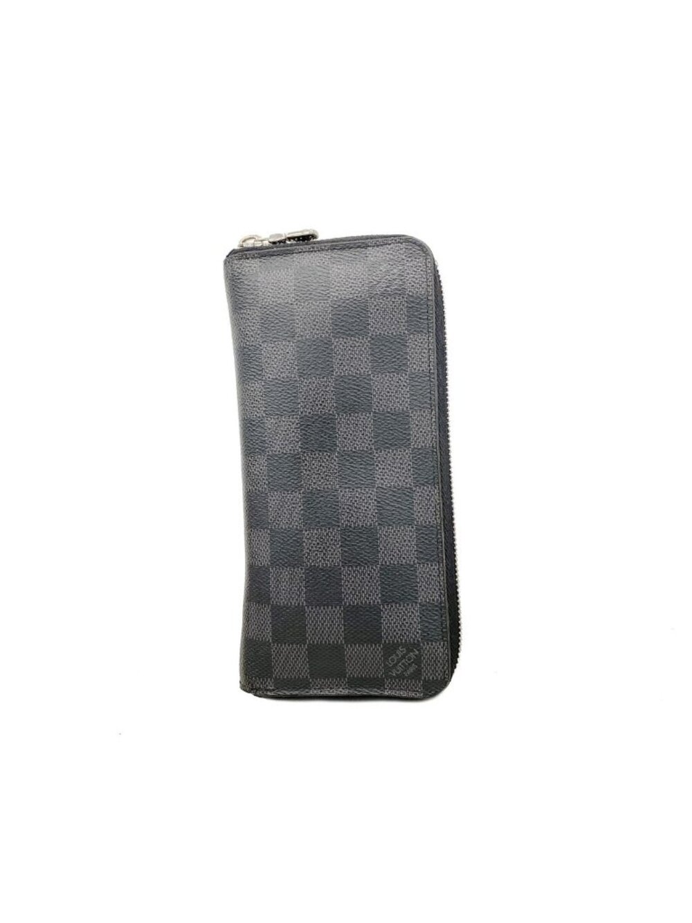 Louis Vuitton Wallet Damier Graphite Zippy Vertical Gray Black